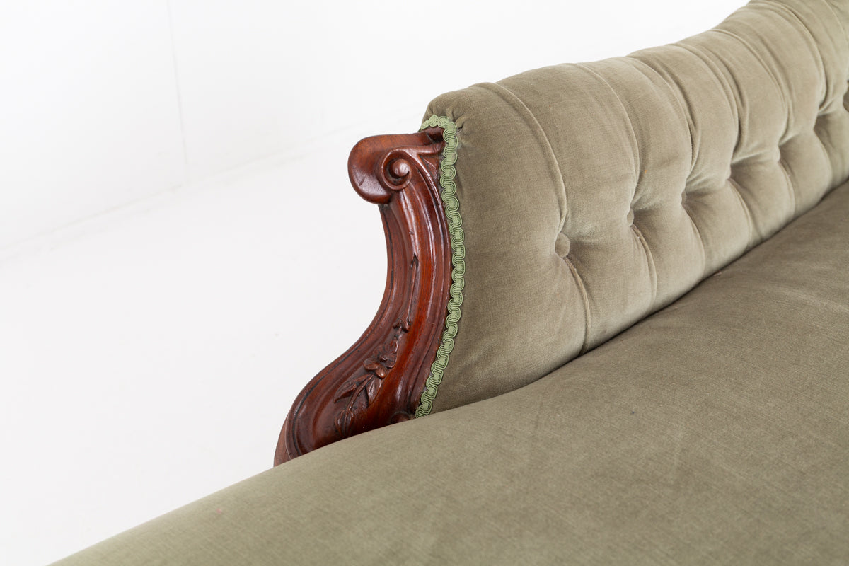 Victorian Rosewood Chaise Longue