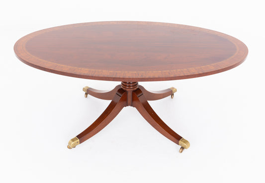 Mahogany Oval Coffee Table
