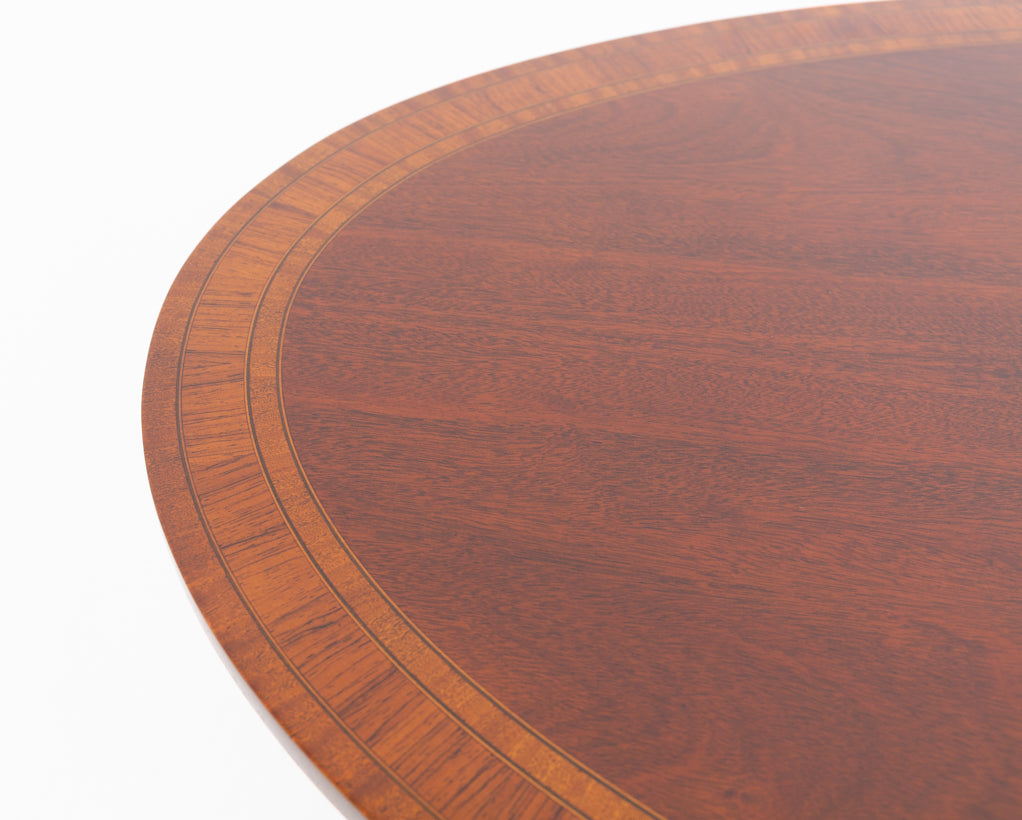 Mahogany Oval Coffee Table