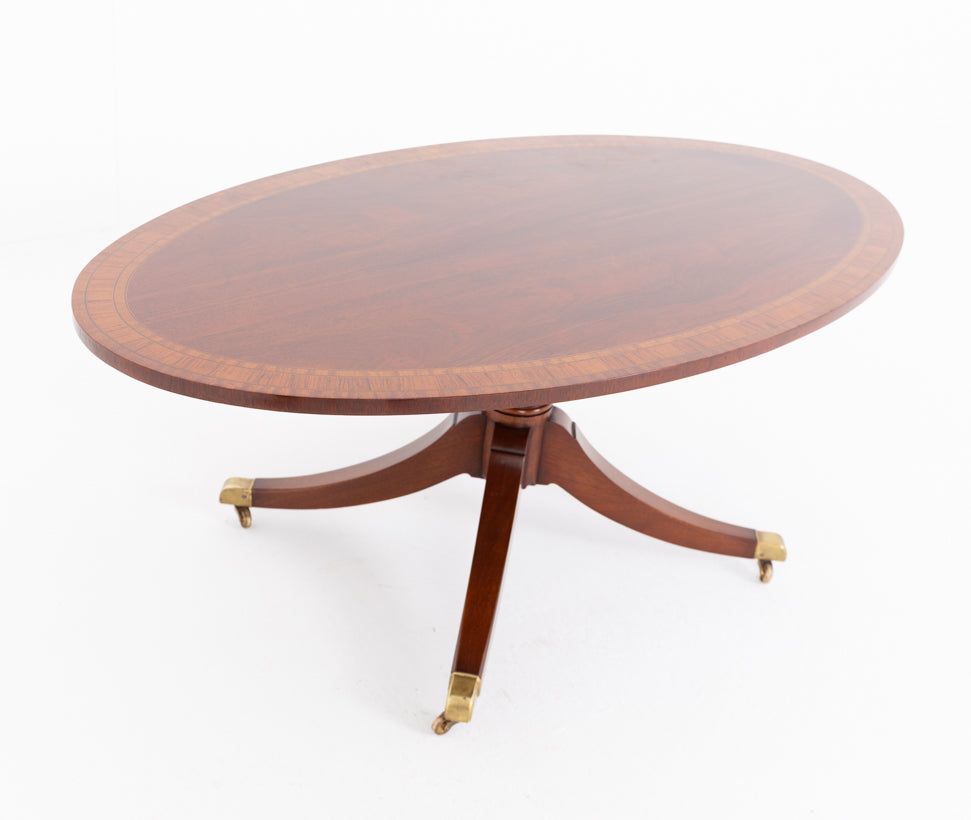 Mahogany Oval Coffee Table