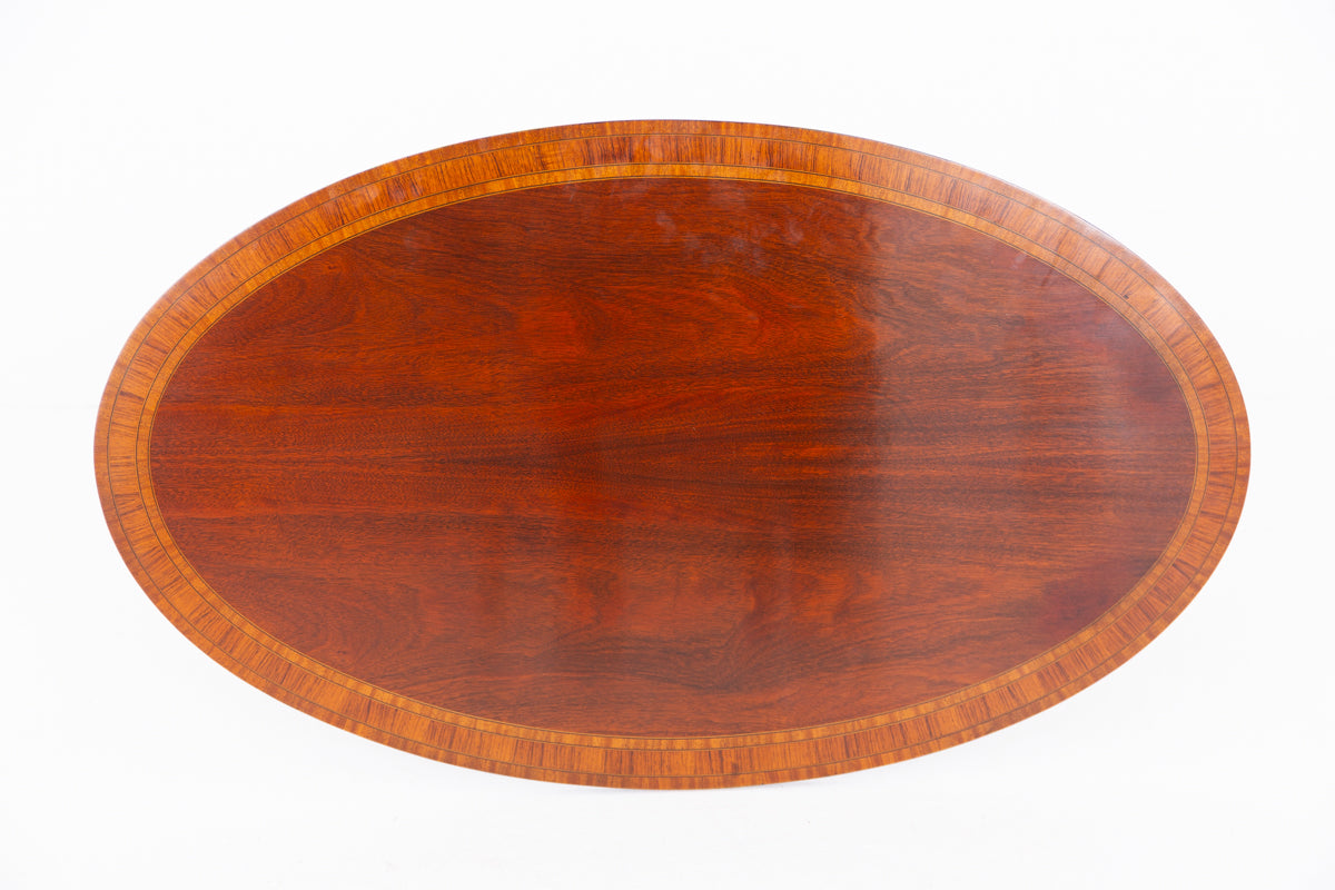Mahogany Oval Coffee Table