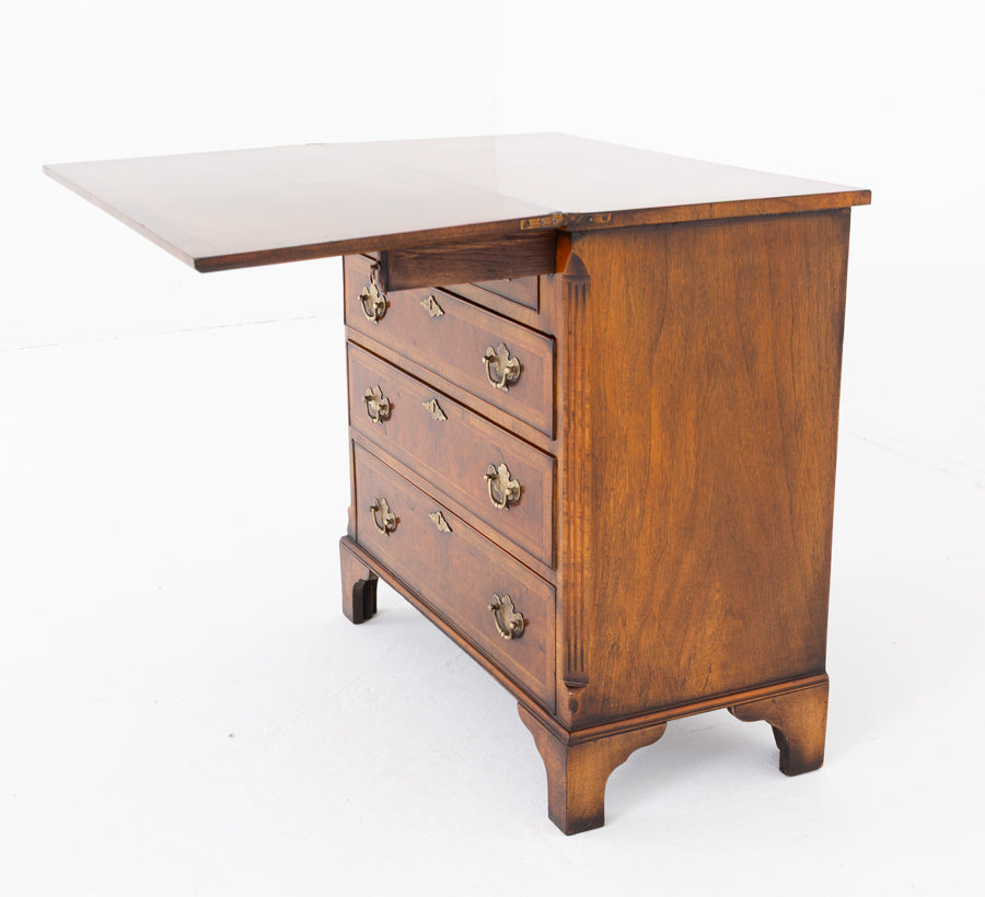 Georgian Revival Walnut Bachelors Chest