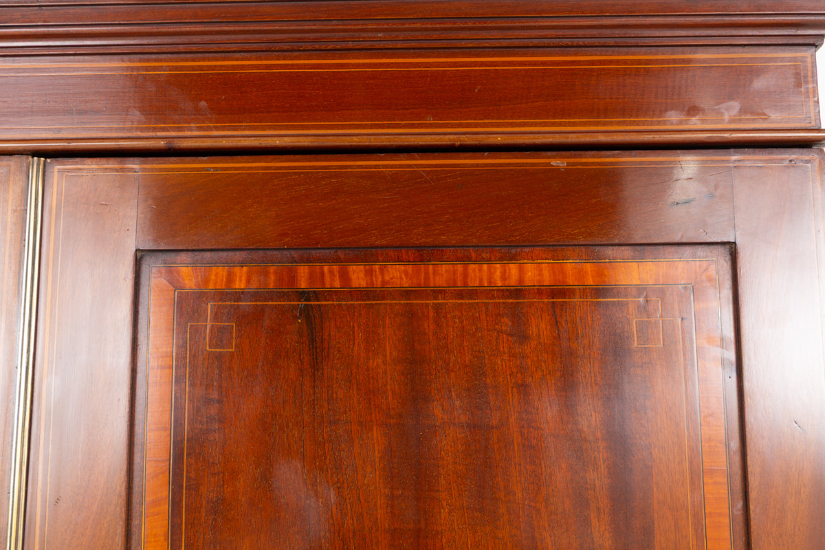 Sheraton Revival Mahogany 2 Door Wardrobe
