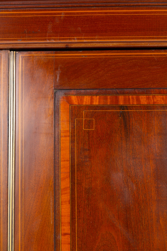 Sheraton Revival Mahogany 2 Door Wardrobe