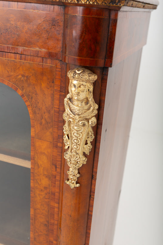 Wonderful Victorian Burr Walnut Credenza