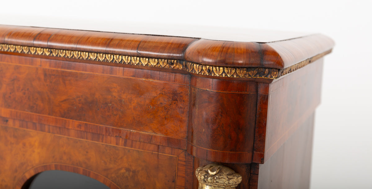 Wonderful Victorian Burr Walnut Credenza