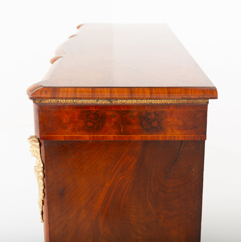 Wonderful Victorian Burr Walnut Credenza