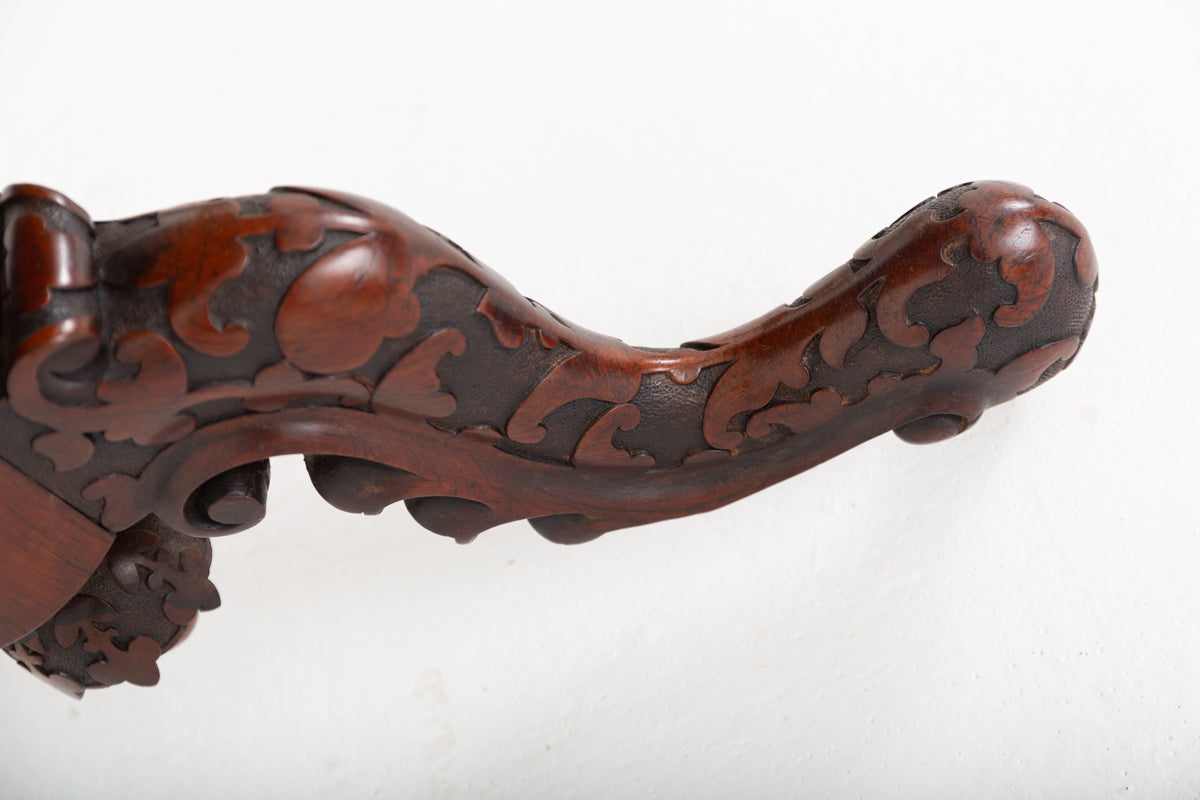 Good Irish Carved Rosewood Centre Table