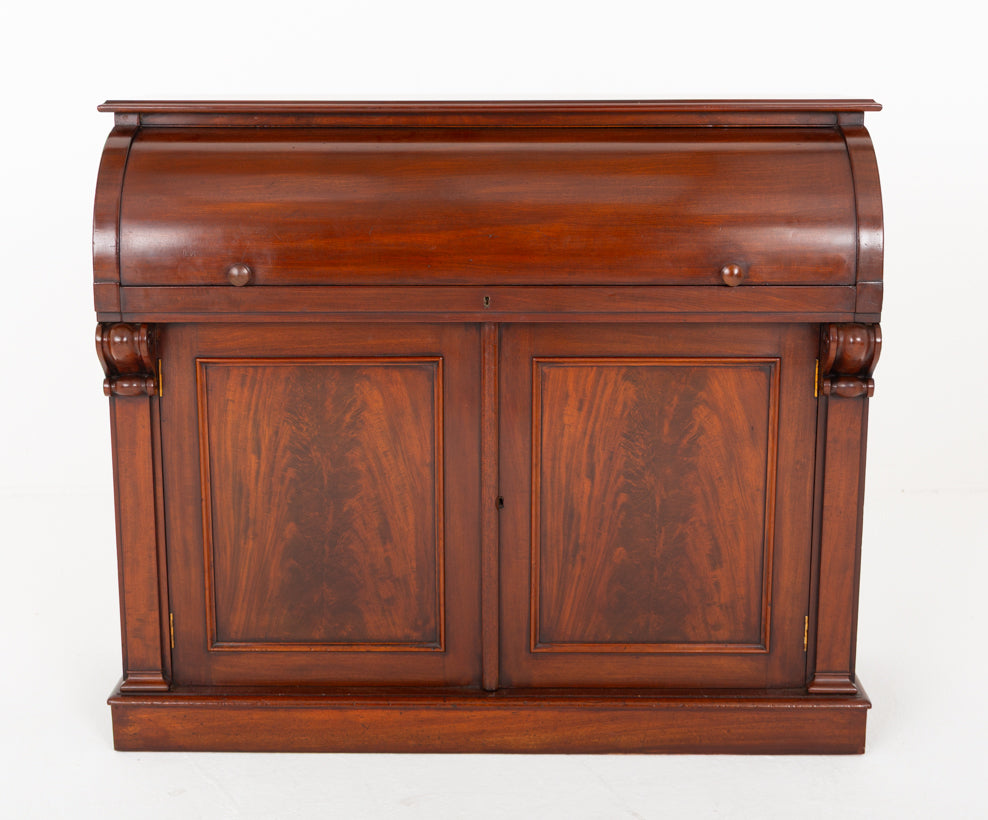 Victorian Mahogany Cylinder Desk