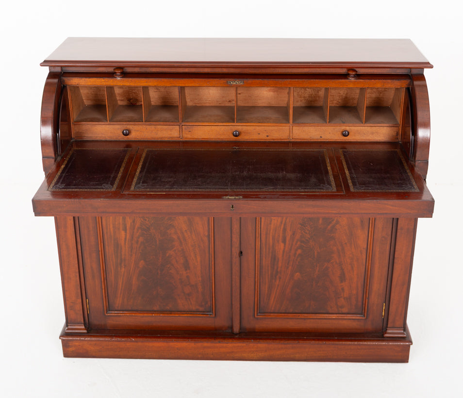 Victorian Mahogany Cylinder Desk