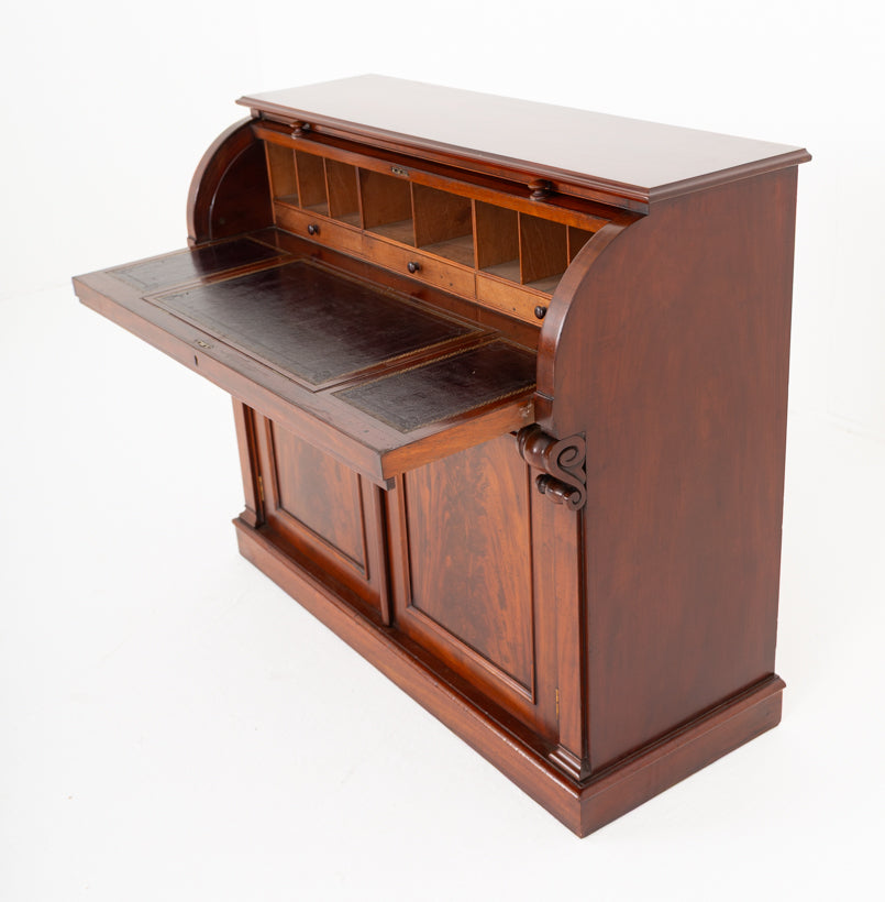Victorian Mahogany Cylinder Desk