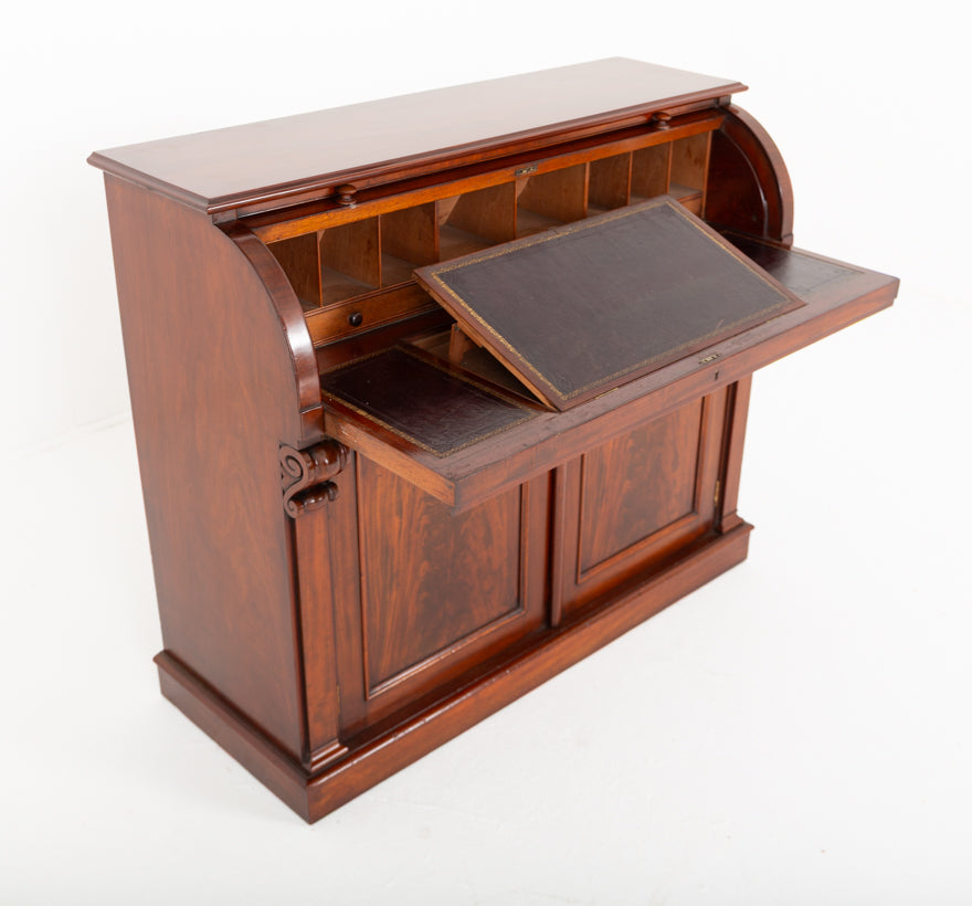 Victorian Mahogany Cylinder Desk