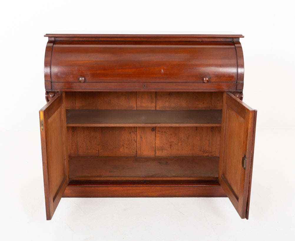 Victorian Mahogany Cylinder Desk