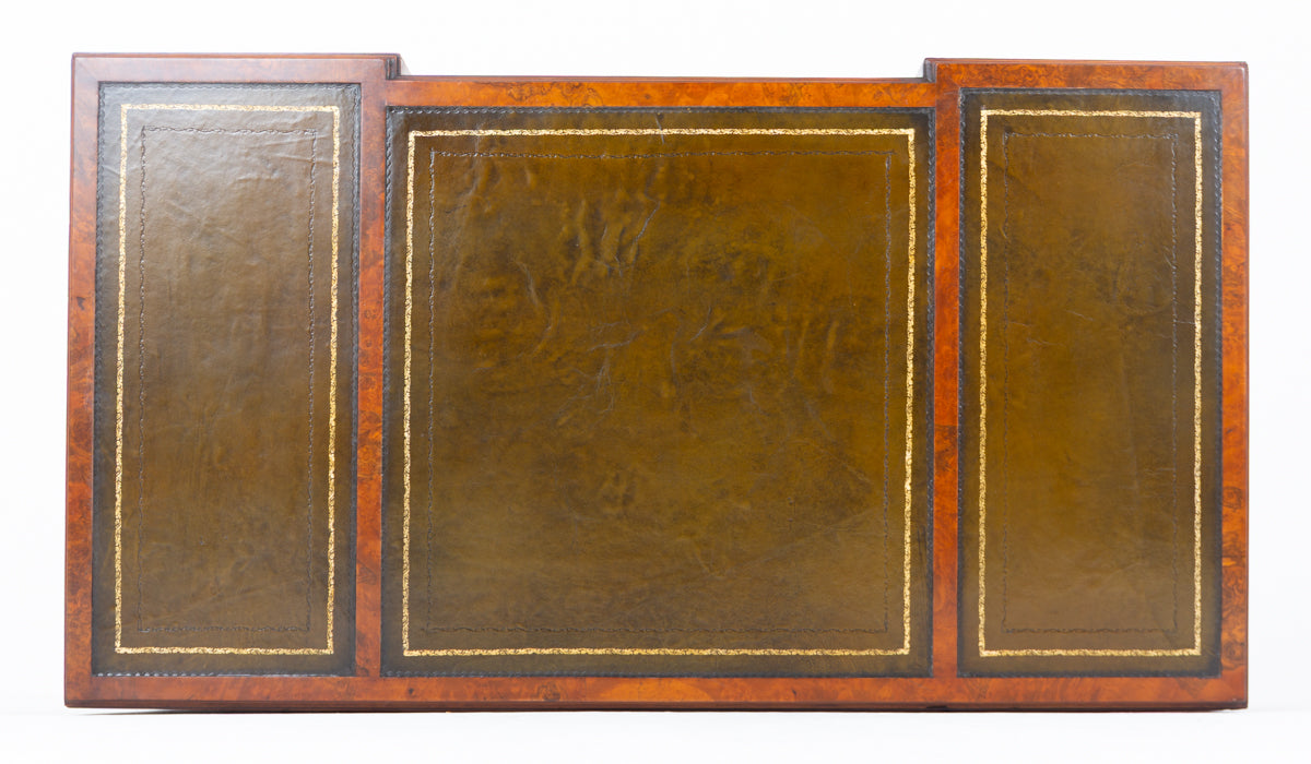 Burr Walnut Queen Anne Style Desk