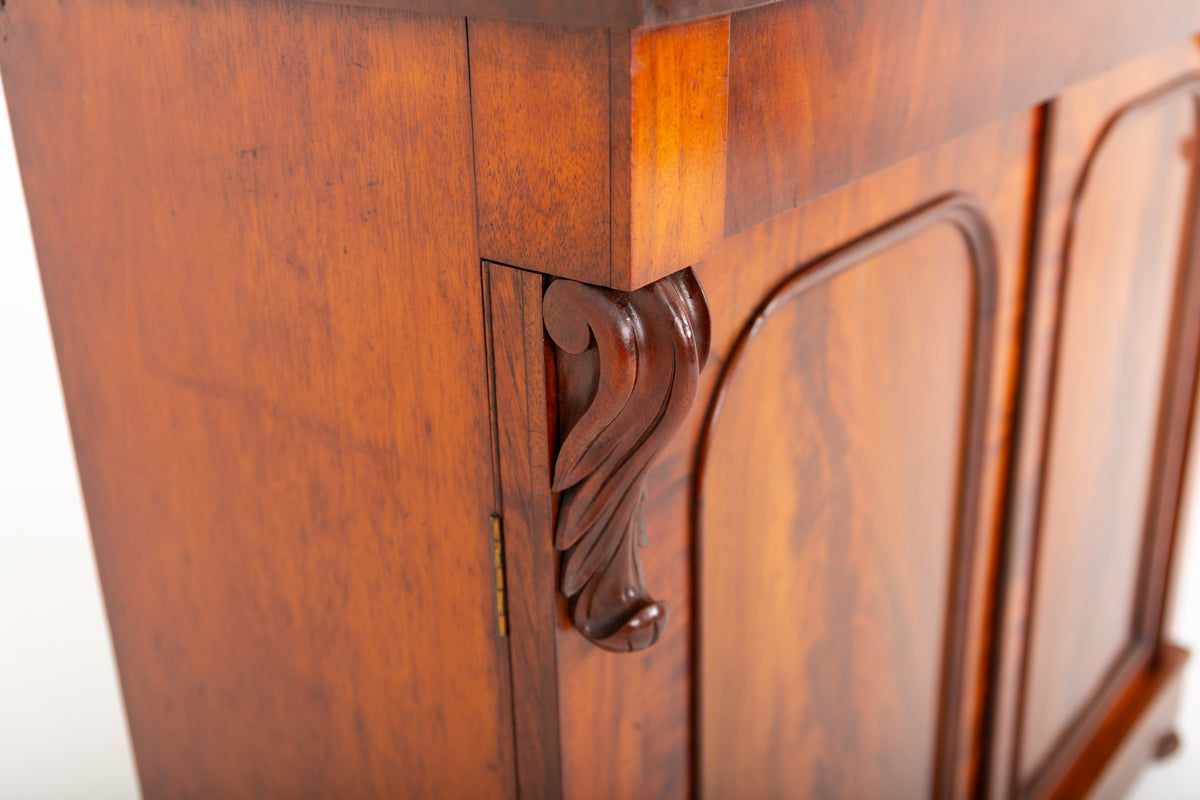 Victorian Mahogany 2 Door Library Bookcase