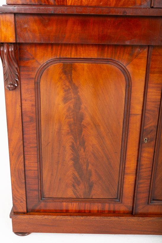Victorian Mahogany 2 Door Library Bookcase