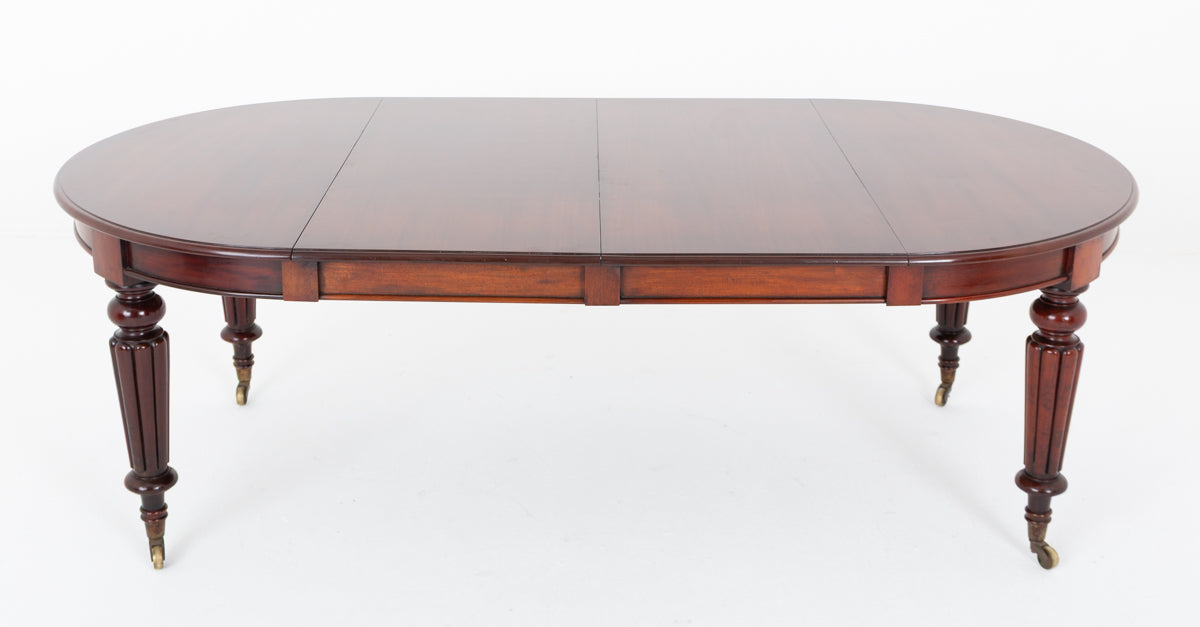 Mahogany William IV Circular Extending Dining Table