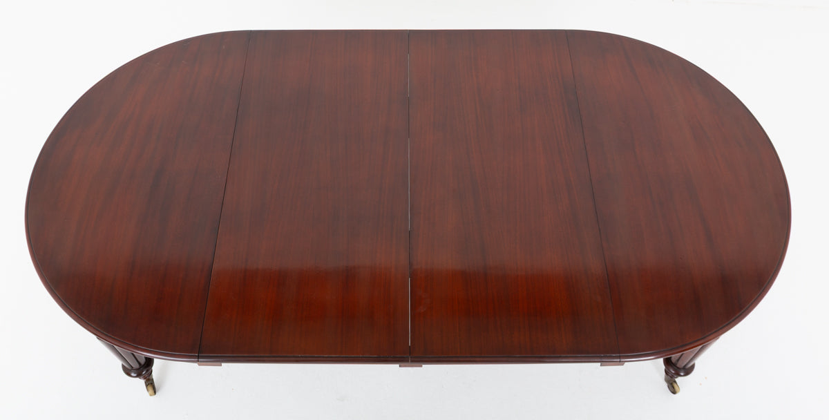 Mahogany William IV Circular Extending Dining Table
