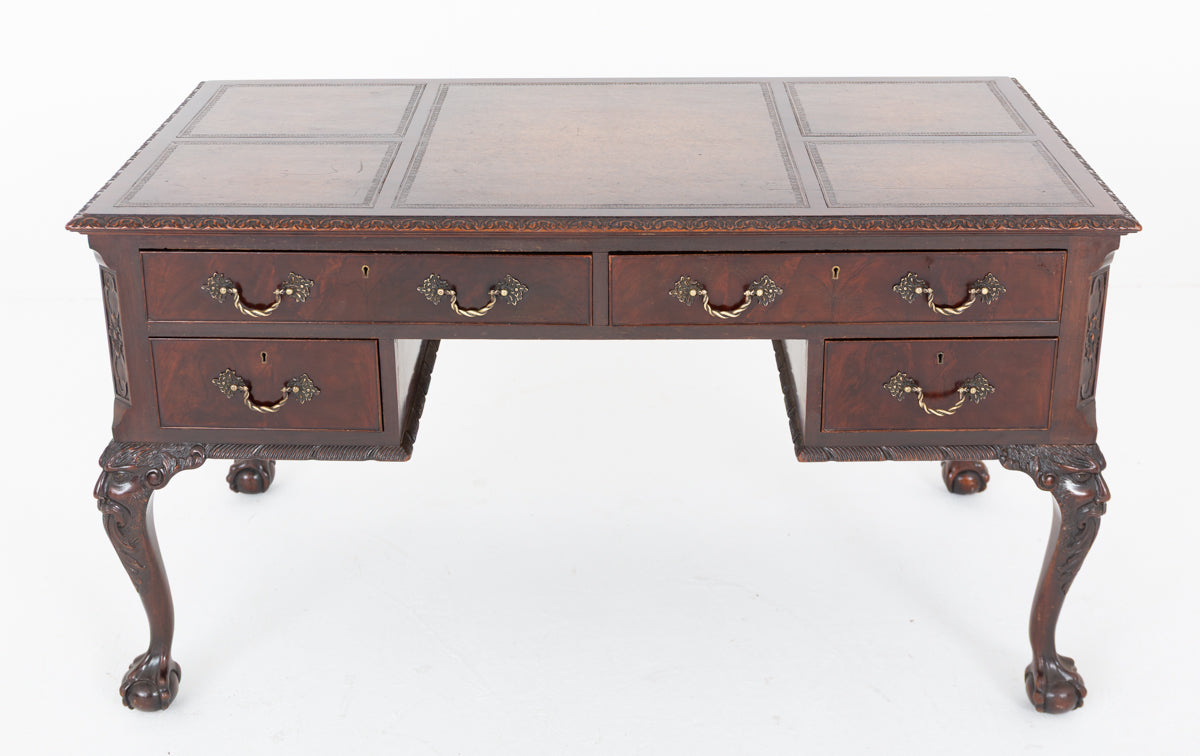 Mahogany Chippendale Style Writing Desk