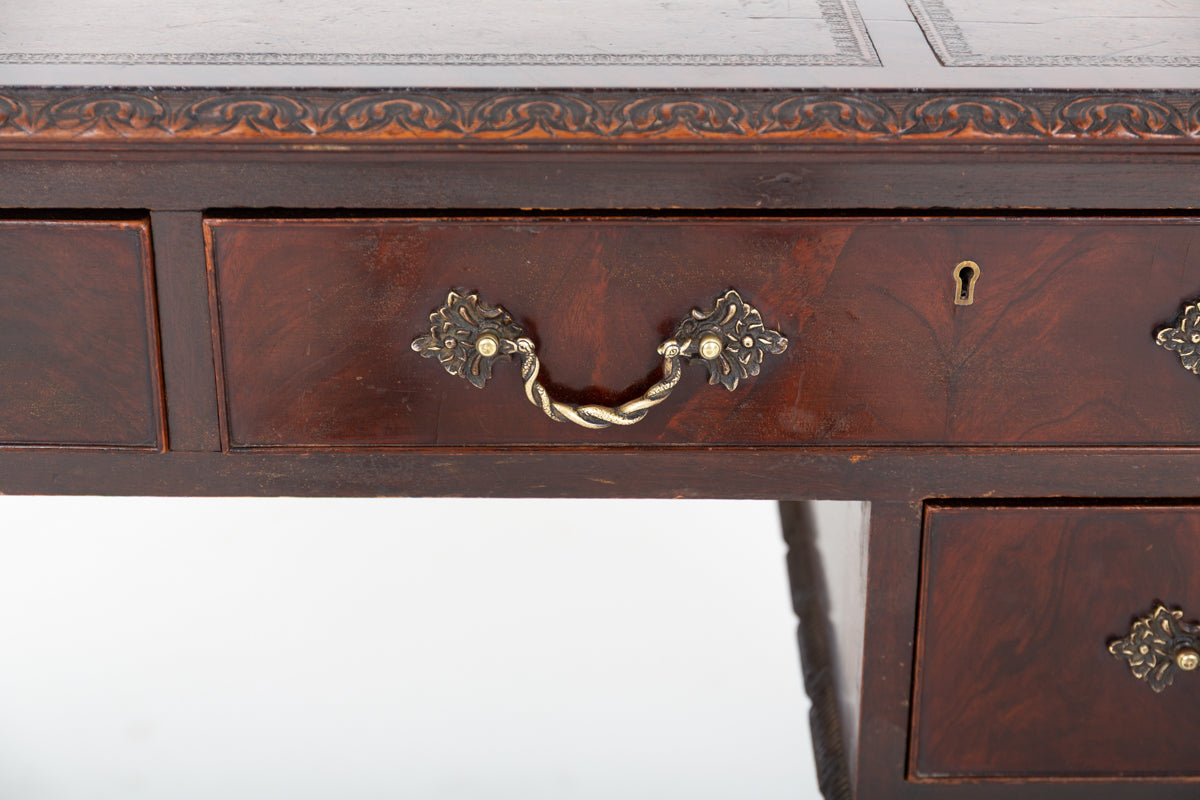 Mahogany Chippendale Style Writing Desk