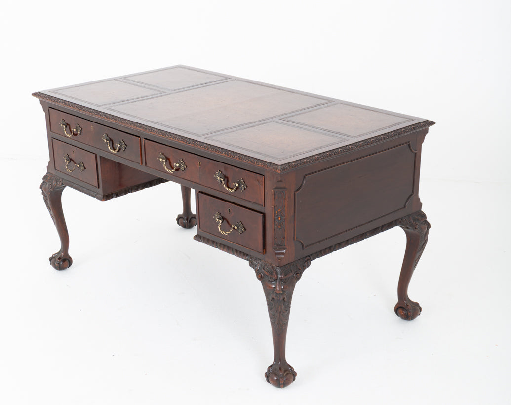 Mahogany Chippendale Style Writing Desk