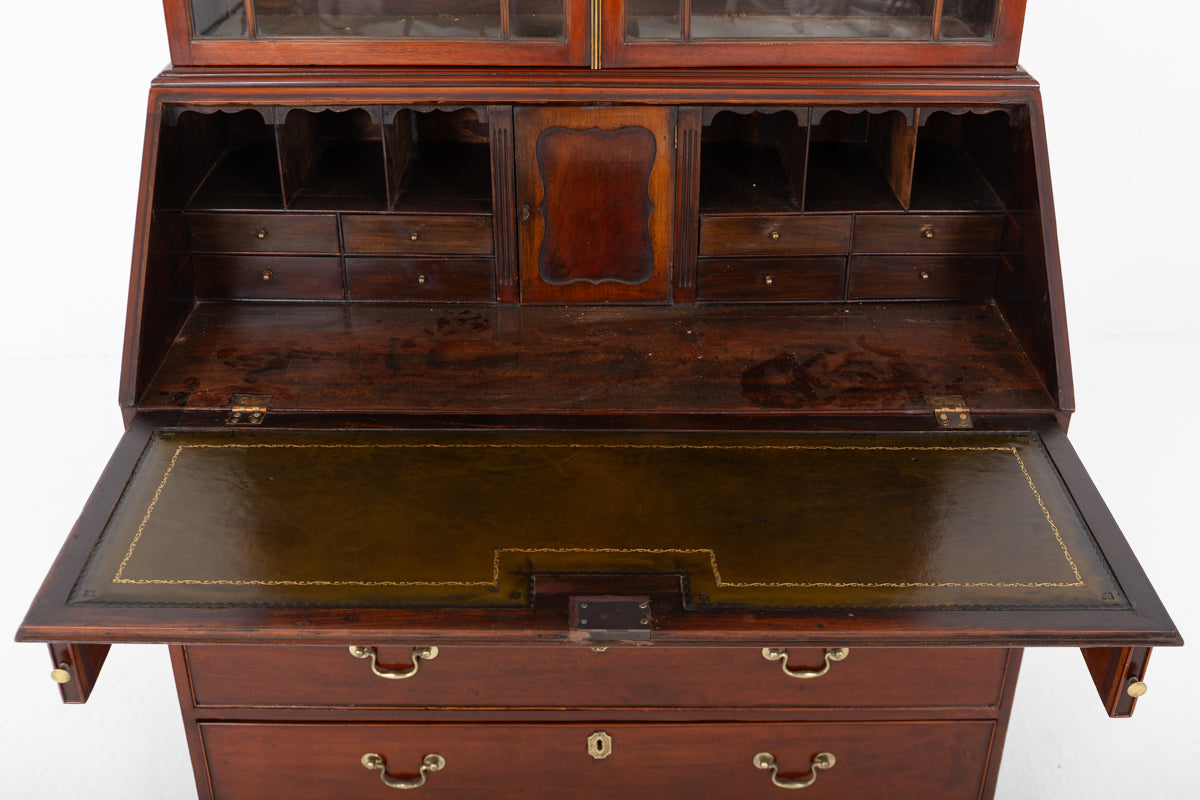 Georgian Mahogany Bureau Bookcase