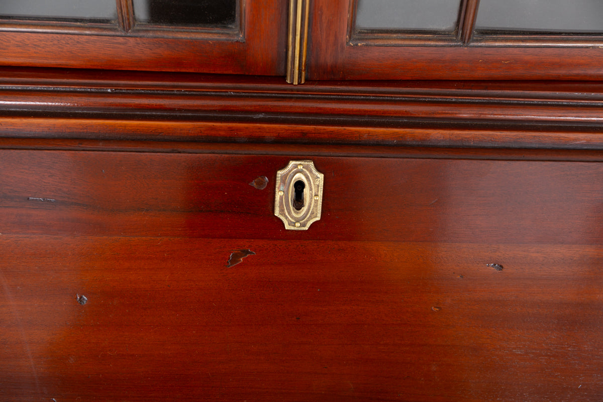 Georgian Mahogany Bureau Bookcase