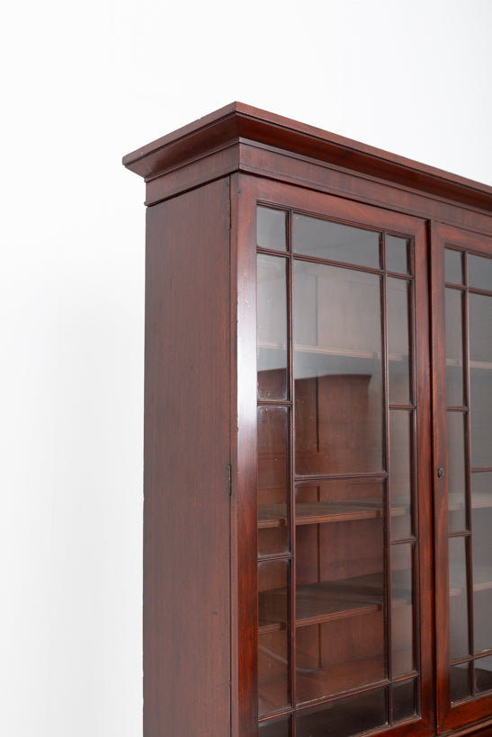 William IV Mahogany Secretaire Bookcase