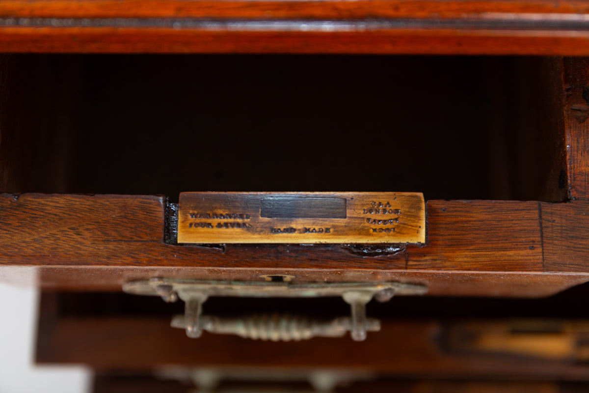 Victorian Mahogany 2 Pedestal Desk