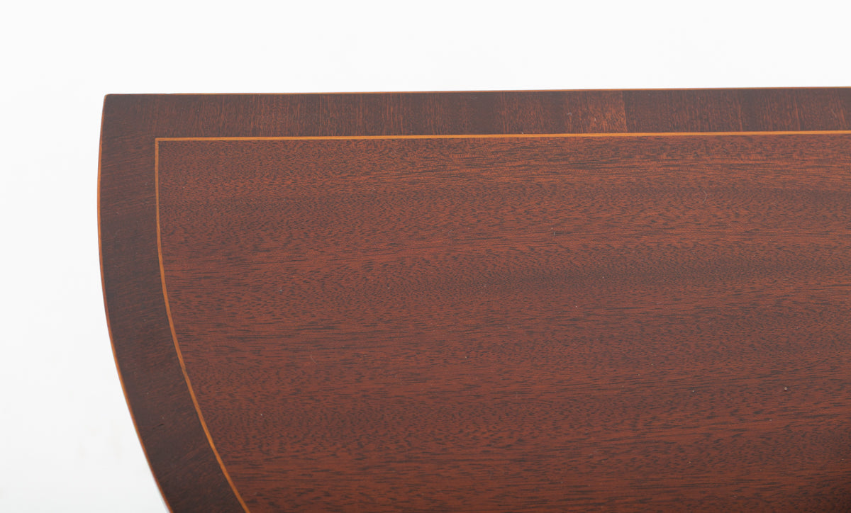 Mahogany Demi Lune Console Table
