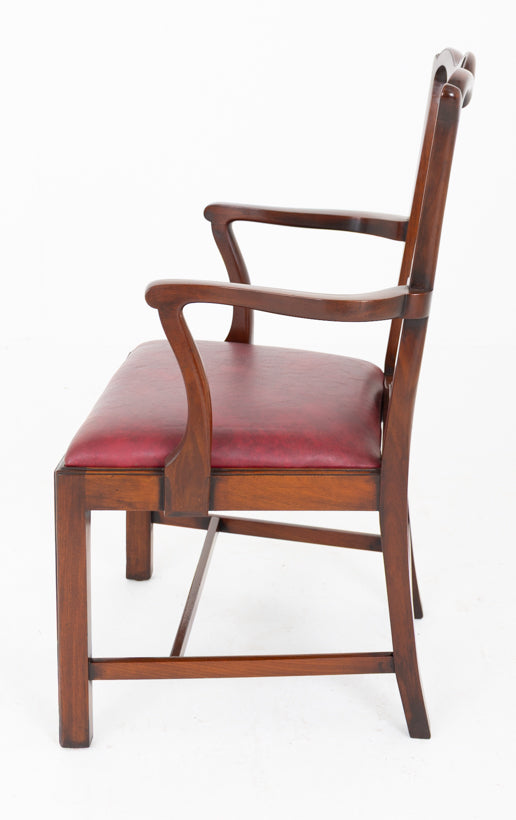 Wonderful Set of 10 Mahogany Chippendale Style Dining Chairs