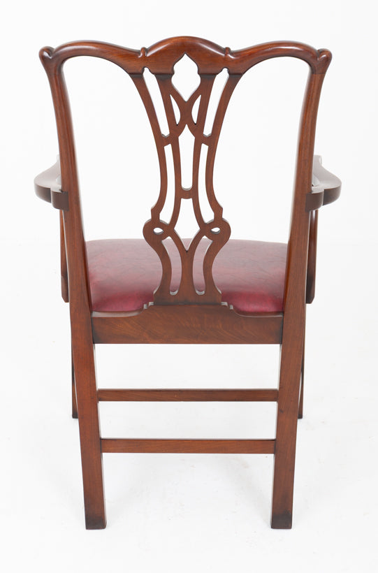 Wonderful Set of 10 Mahogany Chippendale Style Dining Chairs