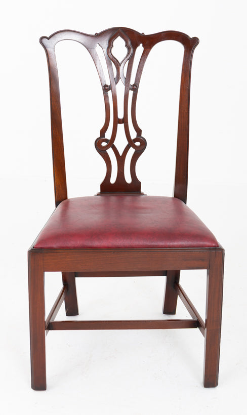 Wonderful Set of 10 Mahogany Chippendale Style Dining Chairs