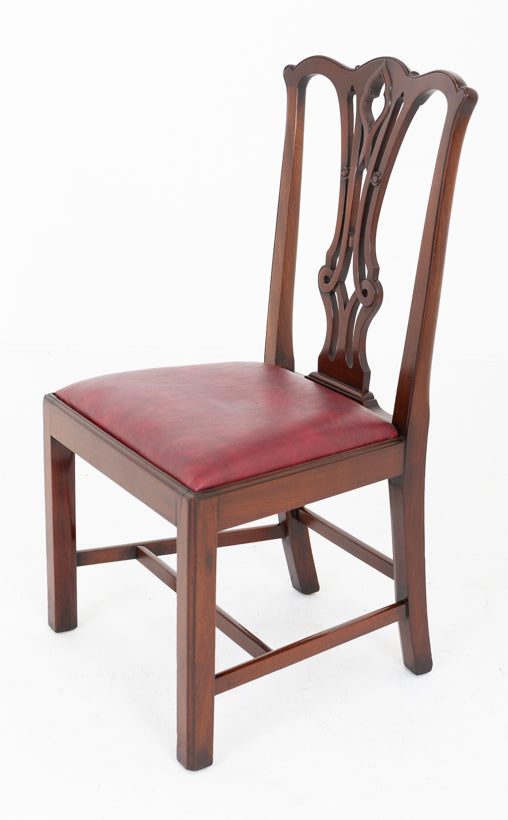 Wonderful Set of 10 Mahogany Chippendale Style Dining Chairs