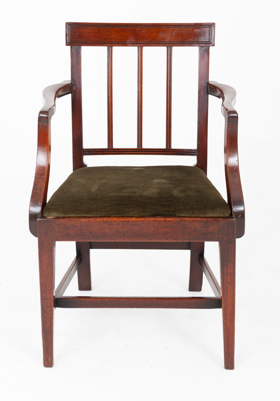 Georgian Mahogany Arm Chair