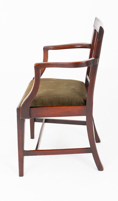 Georgian Mahogany Arm Chair