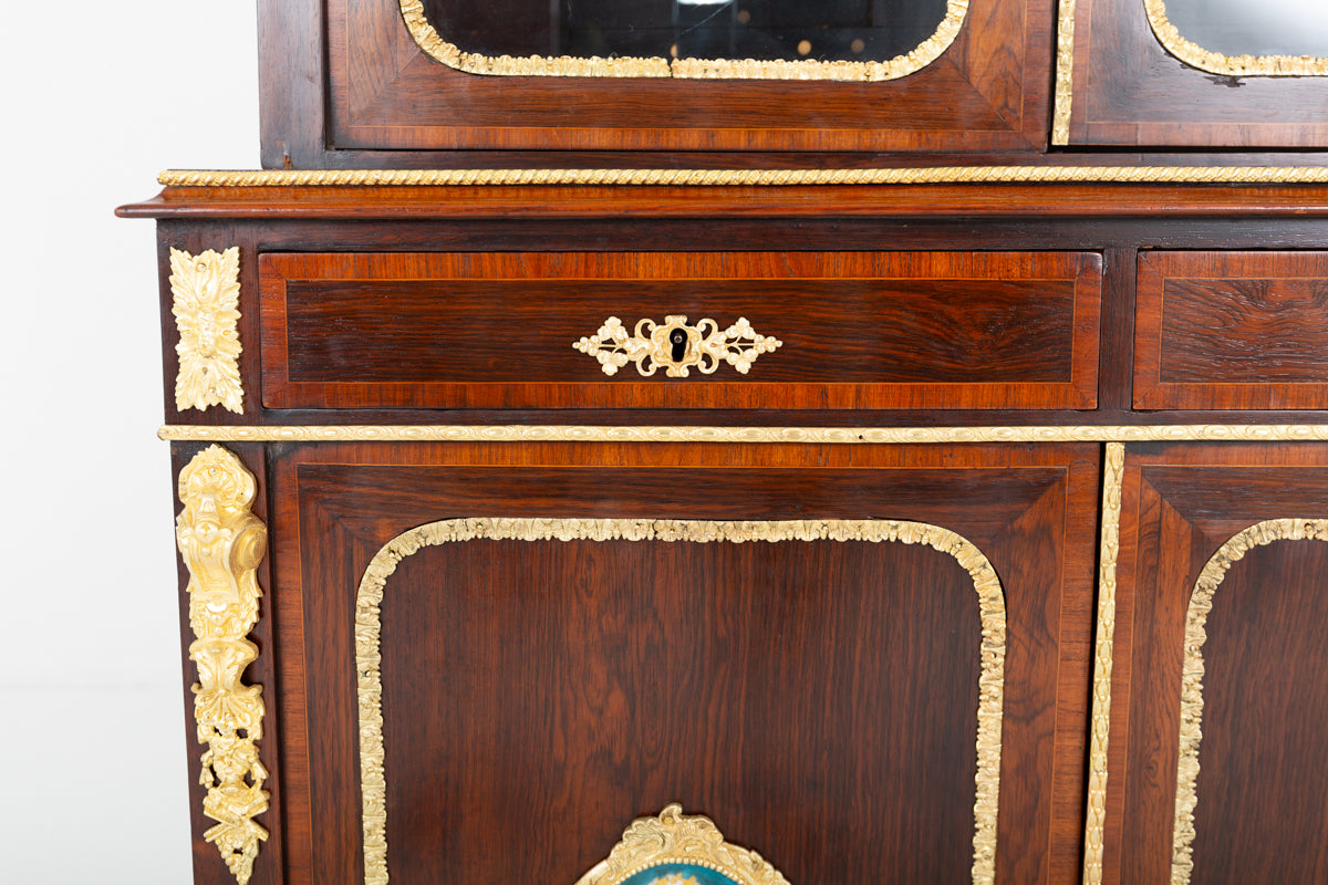 Impressive French Rosewood Bookcase