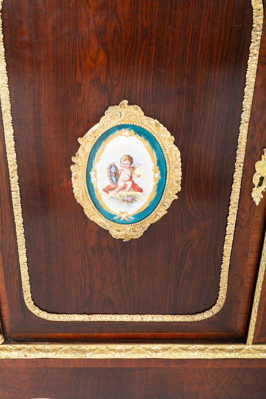 Impressive French Rosewood Bookcase