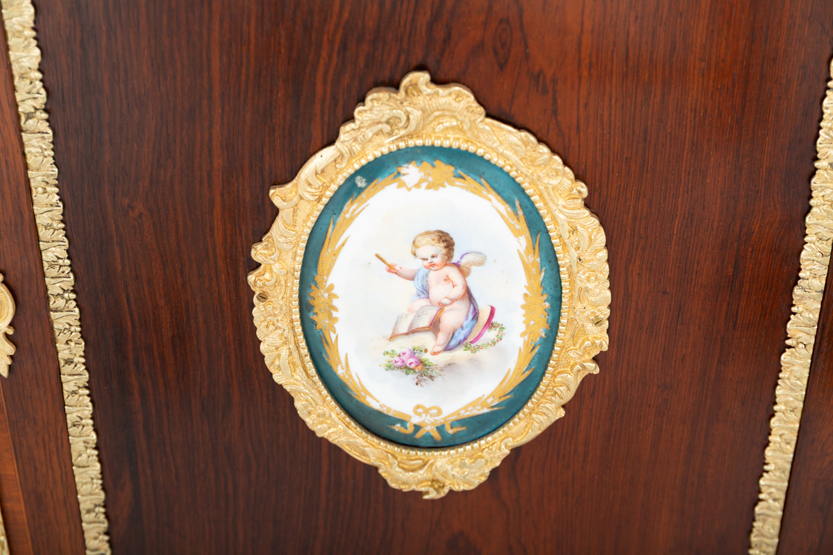 Impressive French Rosewood Bookcase