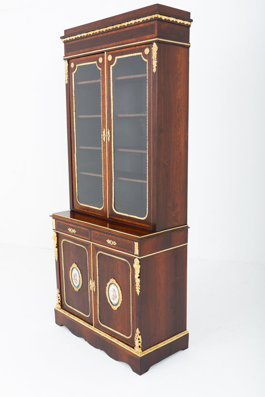 Impressive French Rosewood Bookcase