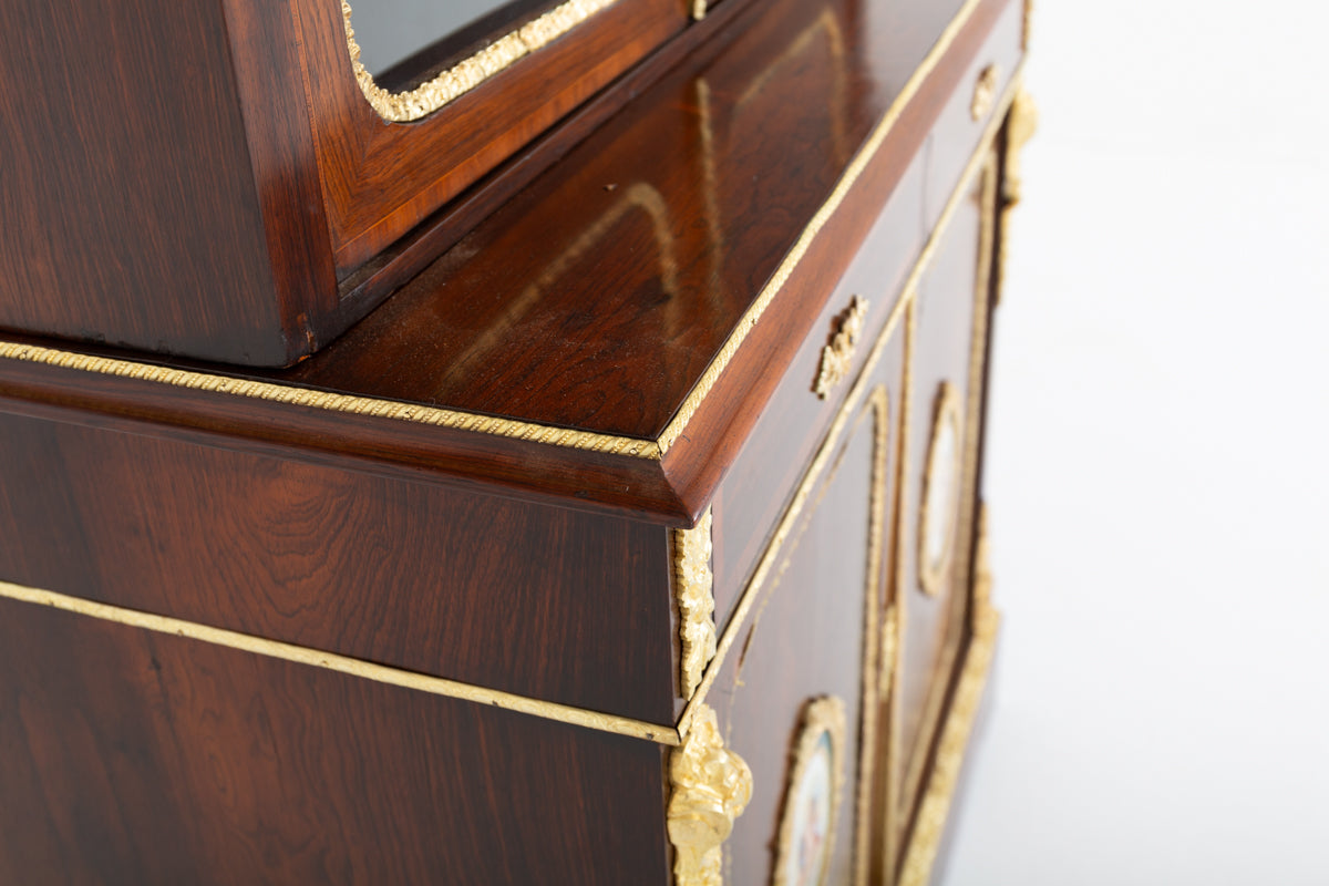 Impressive French Rosewood Bookcase