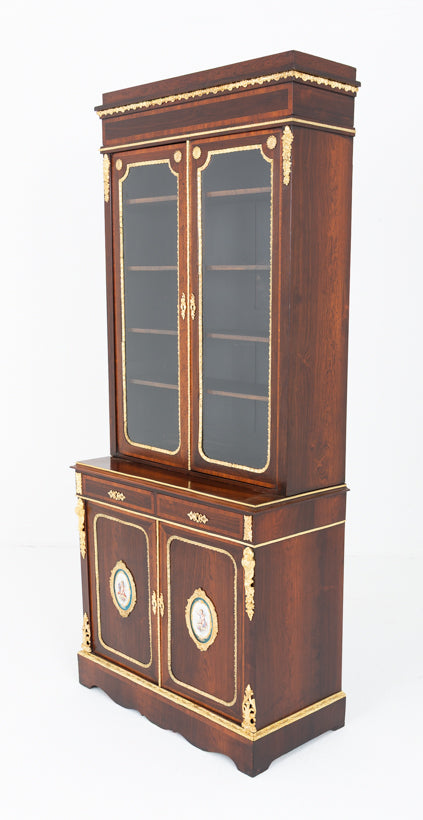 Impressive French Rosewood Bookcase