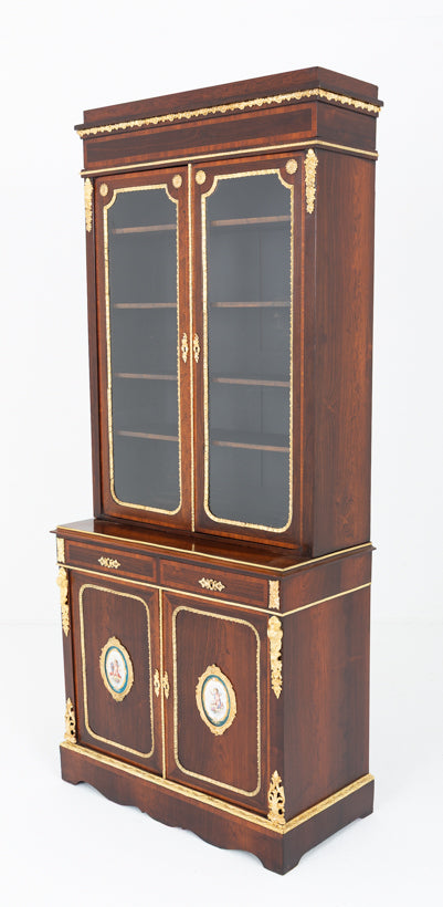Impressive French Rosewood Bookcase