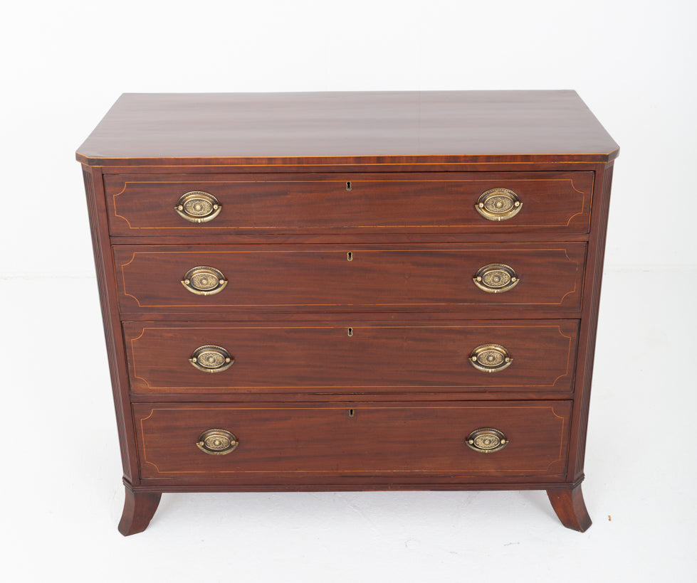 Regency Mahogany Four Drawer Chest of drawers