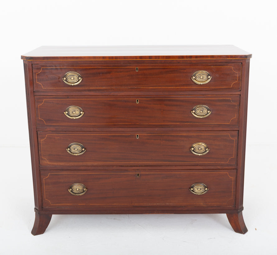 Regency Mahogany Four Drawer Chest of drawers