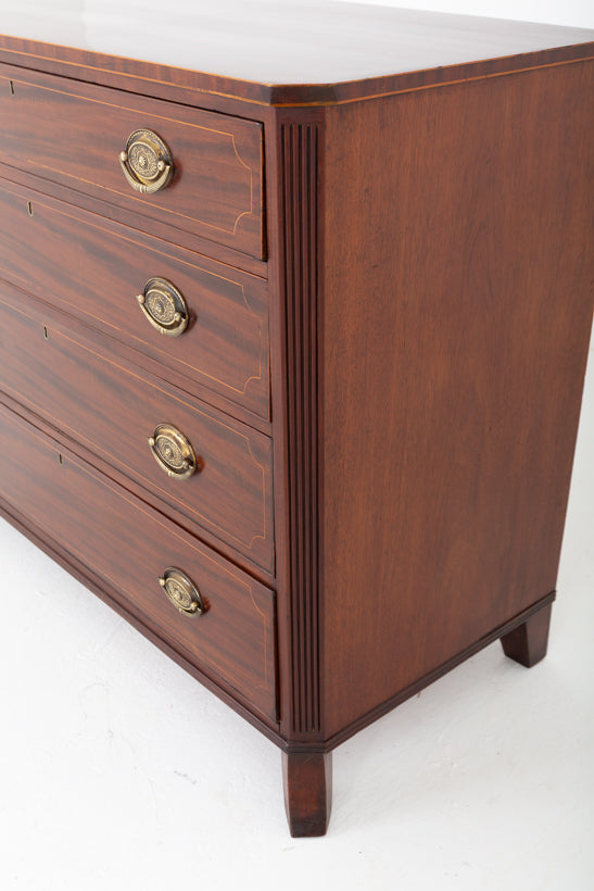 Regency Mahogany Four Drawer Chest of drawers
