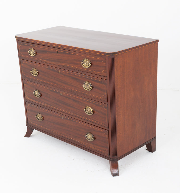 Regency Mahogany Four Drawer Chest of drawers
