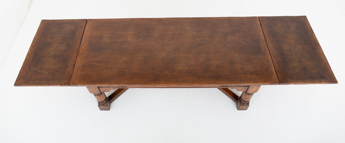 Oak Jacobean Style Refectory Dining Table