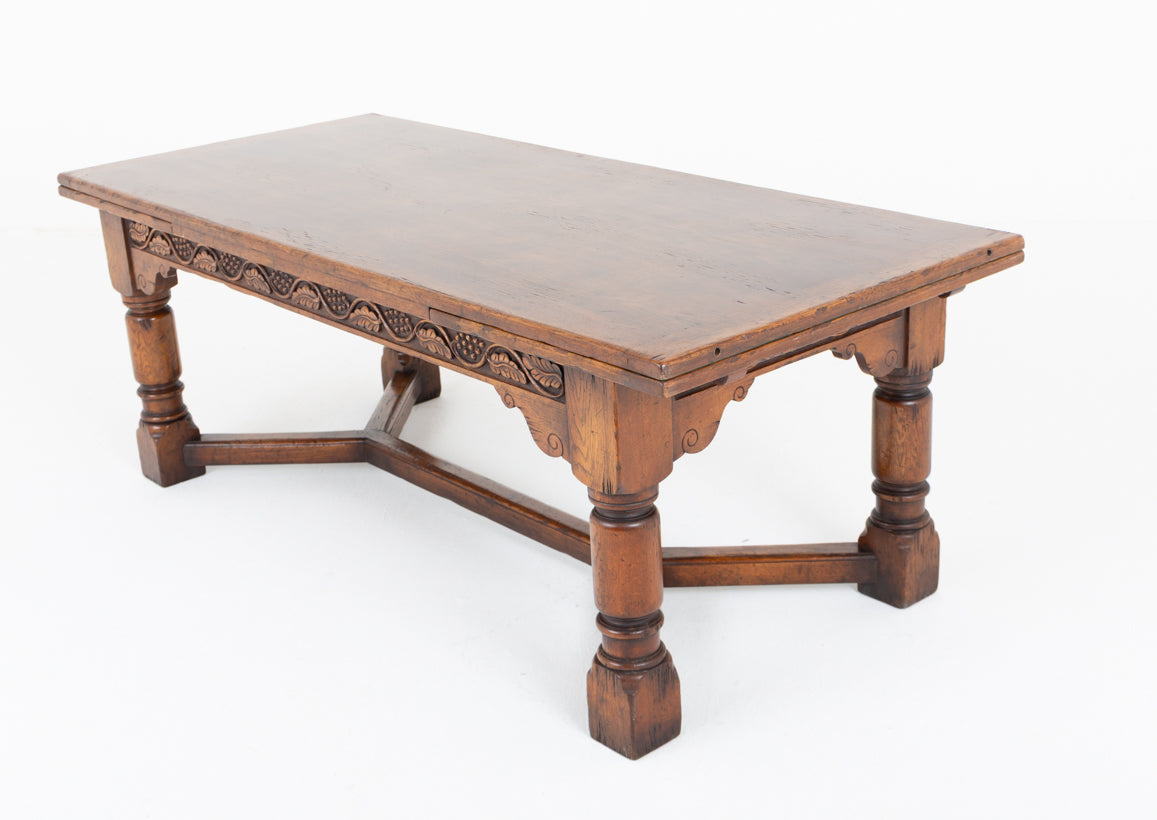 Oak Jacobean Style Refectory Dining Table