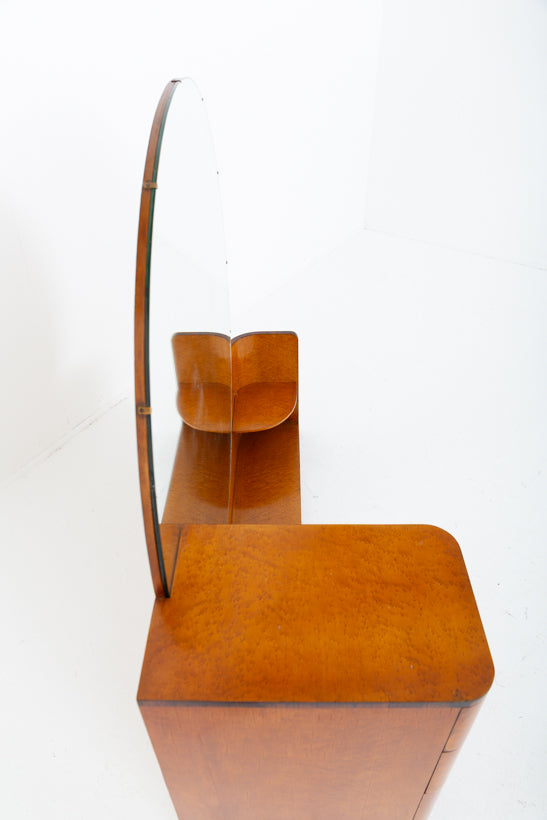 Highly Unusual Birds Eye Maple Art Deco Dressing Table